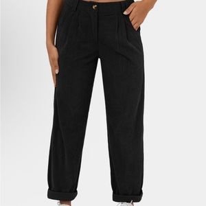 Halara Black Corduroy Wide Leg Pants